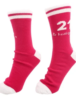 21 & Having Fun Crew Socks