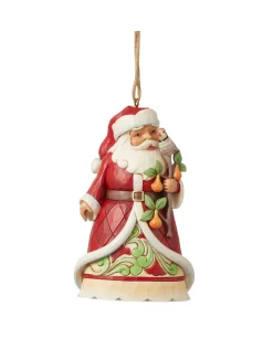 A Partridge In A Pear Tree Santa Ornament