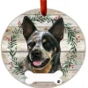 Australian Cattle Dog Wreath Ornament