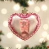 Baby Girl's Footprint Ornament
