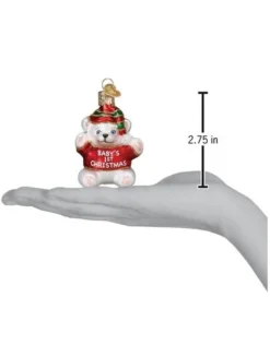 Baby's 1St Christmas Bear Ornament