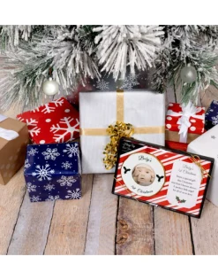 Baby's 1St Christmas Photo Frame Ornament 4"