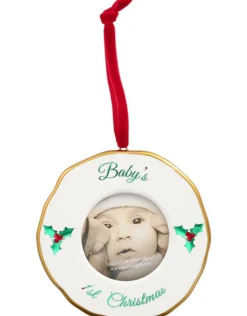 Baby's 1St Christmas Photo Frame Ornament 4