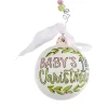 Baby's 1St Pink Eggs Ball Ornament