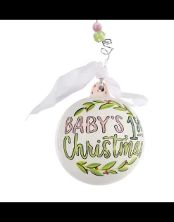 Baby's 1St Pink Eggs Ball Ornament
