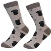 Black Pug Socks