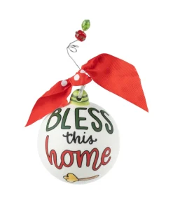 Bless This Home Key Ball Ornament