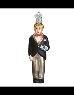 Blonde Groom Ornament
