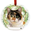 Calico Cat Wreath Ornament