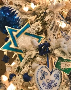 Capiz Star Of David Ornament