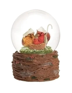Cardinal Holy Family Snow Globe - Musical