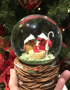 Cardinal Holy Family Snow Globe - Musical