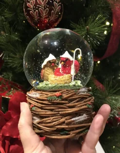 Cardinal Holy Family Snow Globe - Musical
