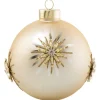 Champagne Snowflake Ball Ornament