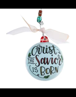 Christ The Savior Is Born Ball Ornament
