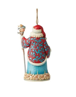 Coastal Santa Ornament