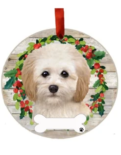 Cockapoo Wreath Ornament
