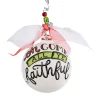 Come All Ye Faithful Church Ball Ornament