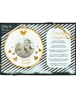 Daughter Photo Frame Ornament 4"