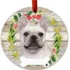 French Bulldog Wreath Ornament