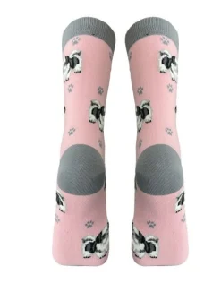 Full Body Black & White Shih Tzu Socks