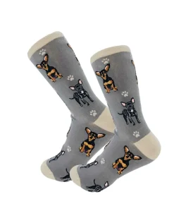 Full Body Black Chihuahua Socks