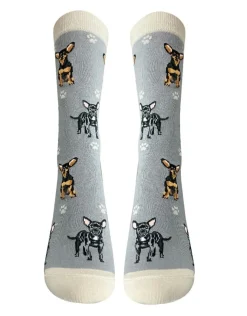 Full Body Black Chihuahua Socks