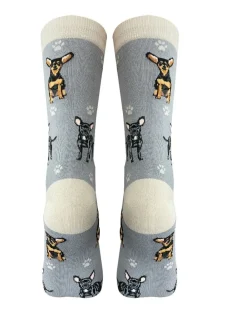 Full Body Black Chihuahua Socks