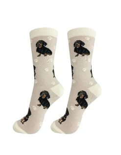 Full Body Black Dachshund Socks