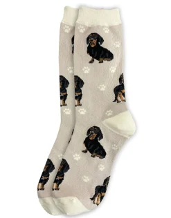 Full Body Black Dachshund Socks