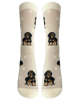 Full Body Black Dachshund Socks