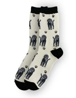 Full Body Black Labradoodle Socks