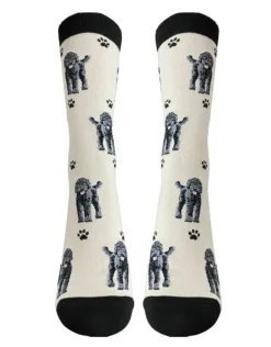 Full Body Black Labradoodle Socks