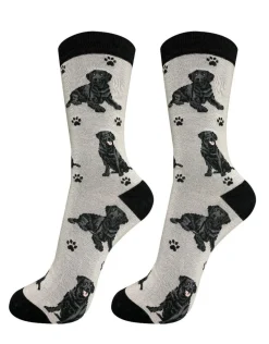 Full Body Black Labrador Socks