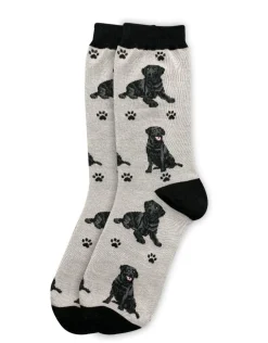 Full Body Black Labrador Socks
