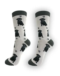 Full Body Black Pug Socks