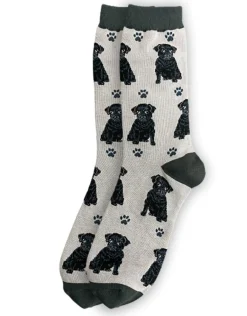 Full Body Black Pug Socks