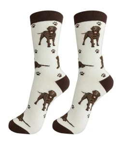 Full Body Chocolate Labrador Socks