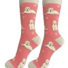 Full Body Goldendoodle Peach Socks
