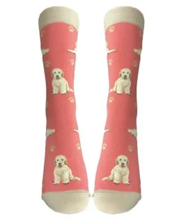 Full Body Goldendoodle Peach Socks