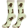 Full Body Red Dachshund Socks
