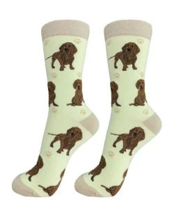 Full Body Red Dachshund Socks