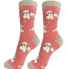 Full Body Tan & White Shih Tzu Socks