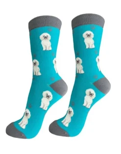 Full Body White Poodle Socks