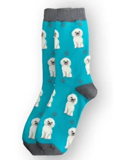 Full Body White Poodle Socks