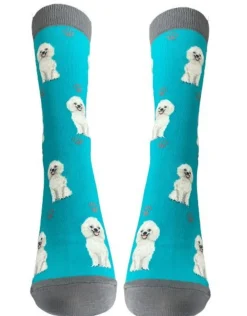 Full Body White Poodle Socks