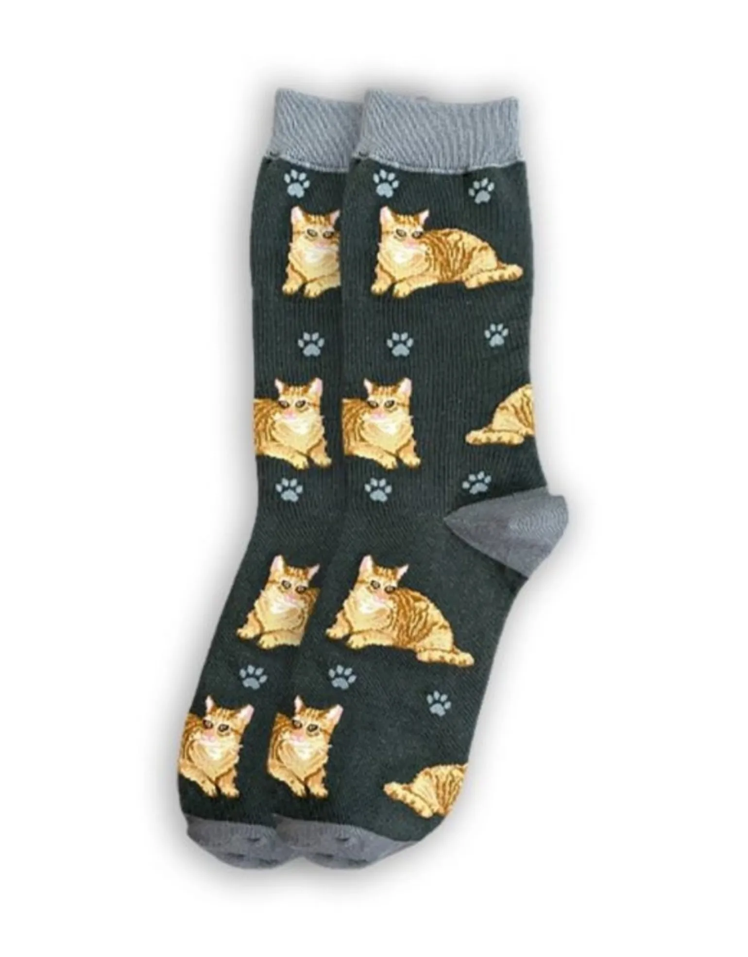 Full Orange Tabby Cat Socks