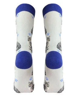 Full Silver Tabby Cat Socks
