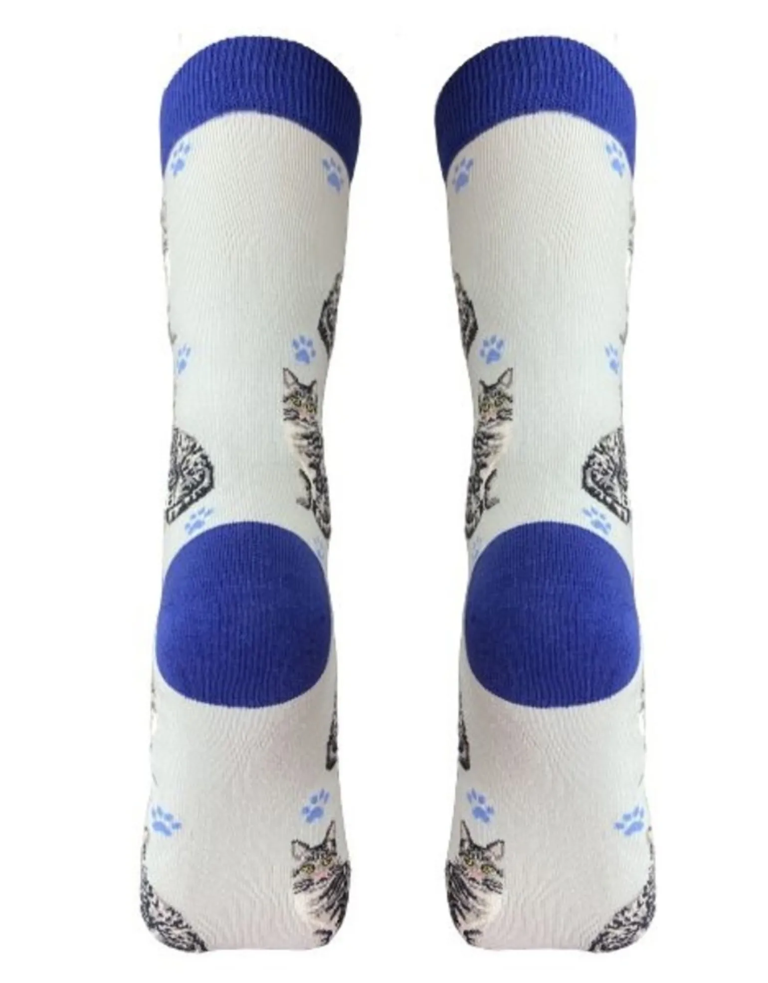 Full Silver Tabby Cat Socks