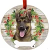 German Shepherd Wreath Ornament